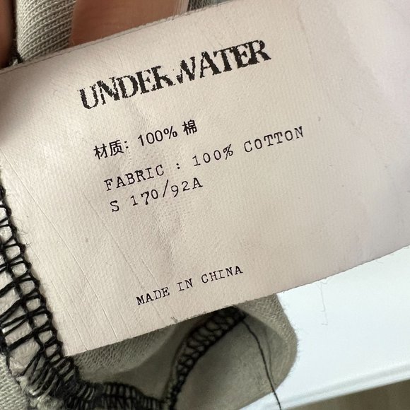 Underwater Ayu Cyberpunk Light Tie Dye Spliced Stripe Light Sweatshirt Top - Picture 7 of 7